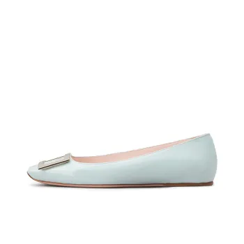 Roger Vivier Trompette Casual Single Shoes 1cm Women's Light Blue