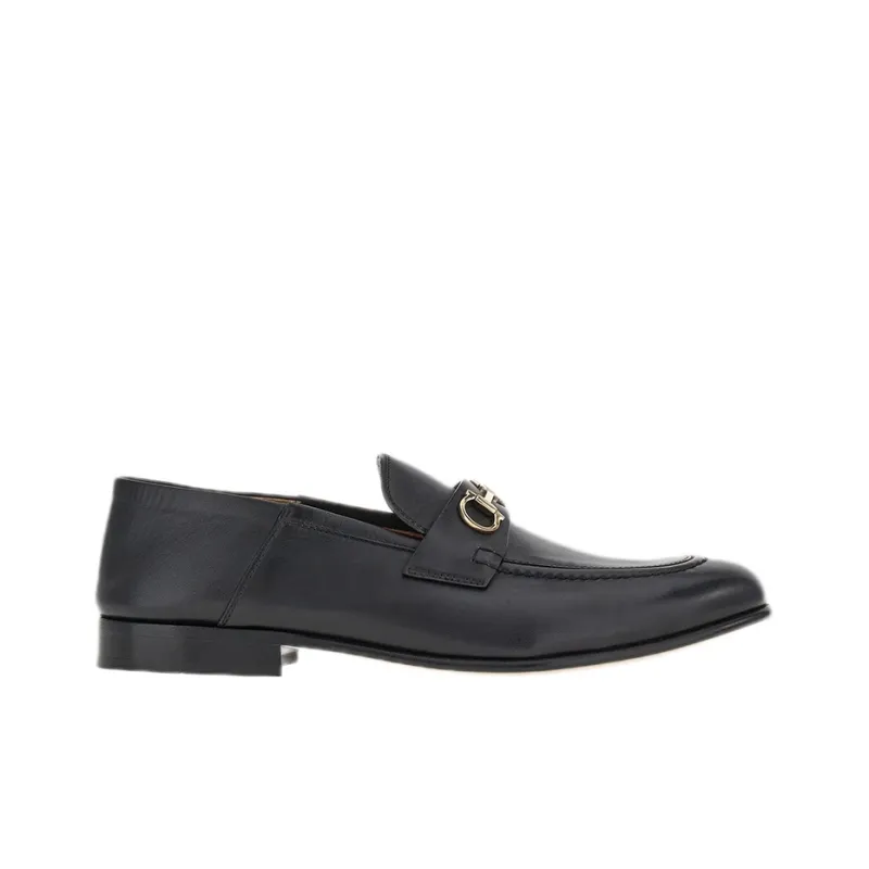 FERRAGAMO 20mm Ottone Gancini-buckle Loafers-1