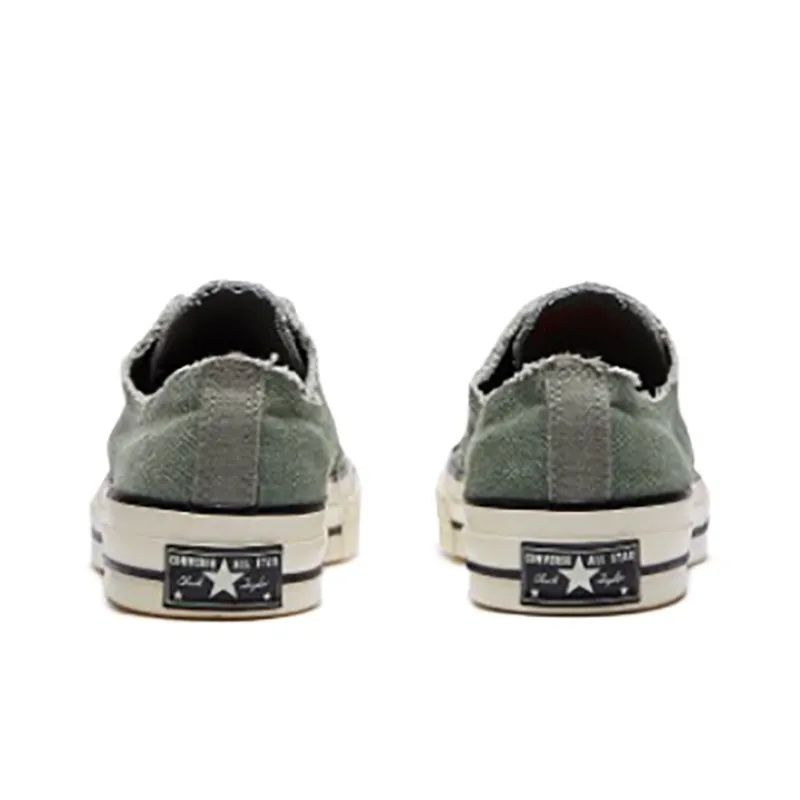 Converse 1970s Chuck Taylor All Star Anti Slip Wear Resistant Low Top Canvas Shoes Unisex Army Green-3
