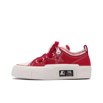 STARTER Anti Slip Wear Resistant Low Top Canvas Shoes Women's Red