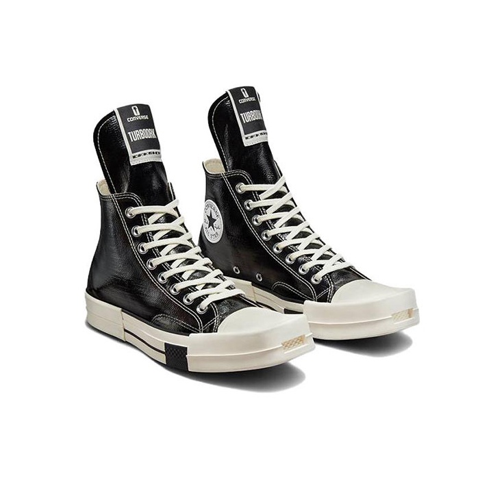 Converse Turbodrk Chuck Taylor All Star 70 Hi Rick Owens Drkshdw Black  Lacquered Denim - POIZON