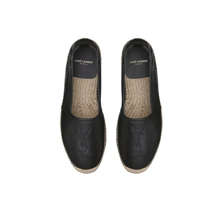 SAINT LAURENT Cassandre Slip On Espadrilles-3