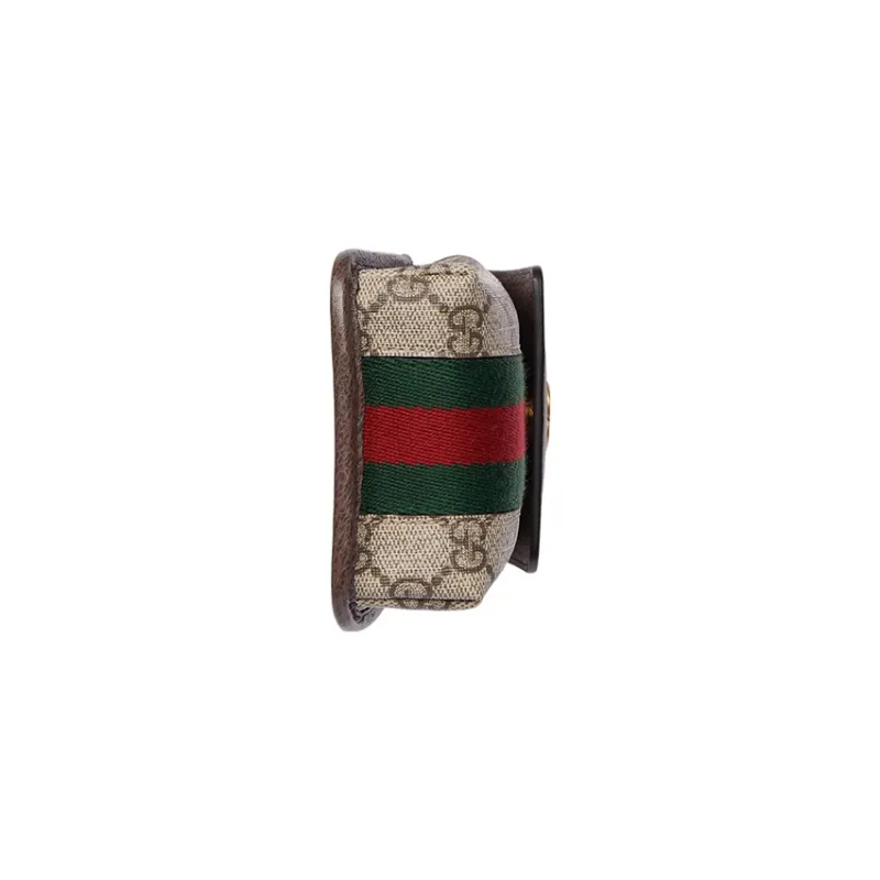 GUCCI Ophidia Canvas One Shoulder Crossbody Cell Phone Pouch Mini Men's Beige/Ebony-4