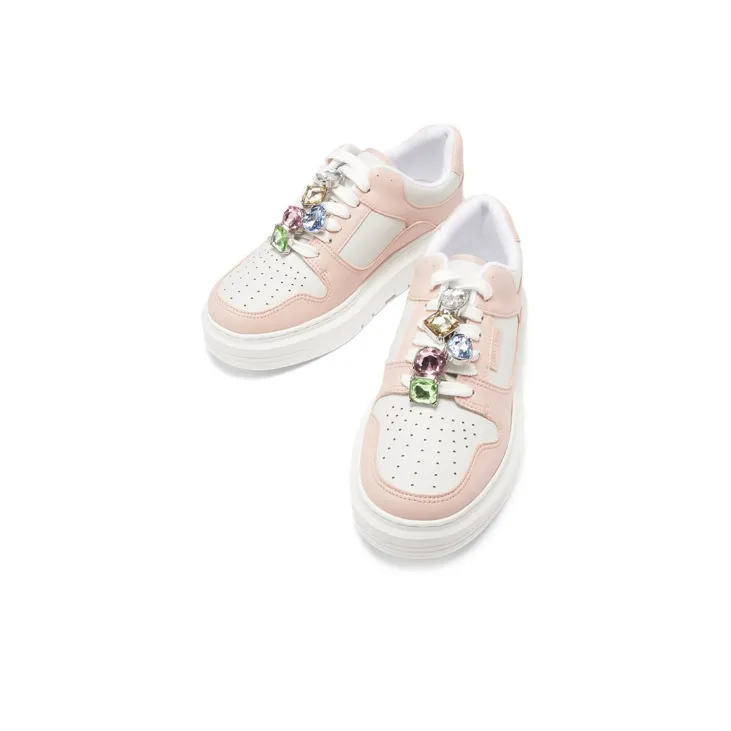 CHARLES&KEITH Skateboard Shoes Women's Low Top Pink/Mint Green Mint Green/White-2