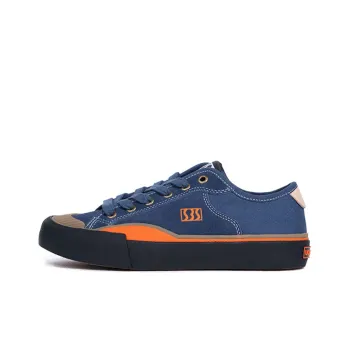SEW BY SOU EST Collection Anti Slip Wear Resistant Low Top Canvas Shoes Unisex Blue