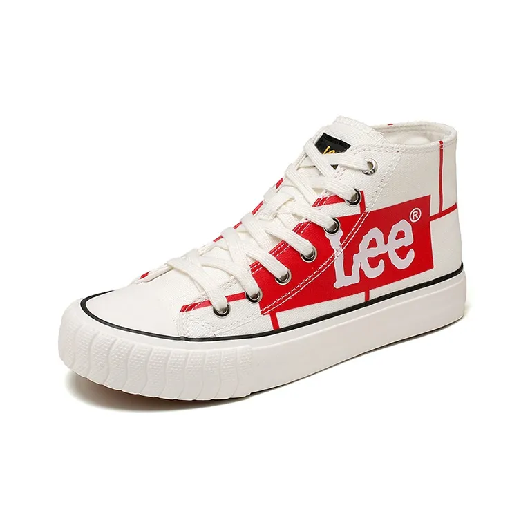Lee Coverage Lightweight Breathable High Top Canvas Shoes Women's Red-2