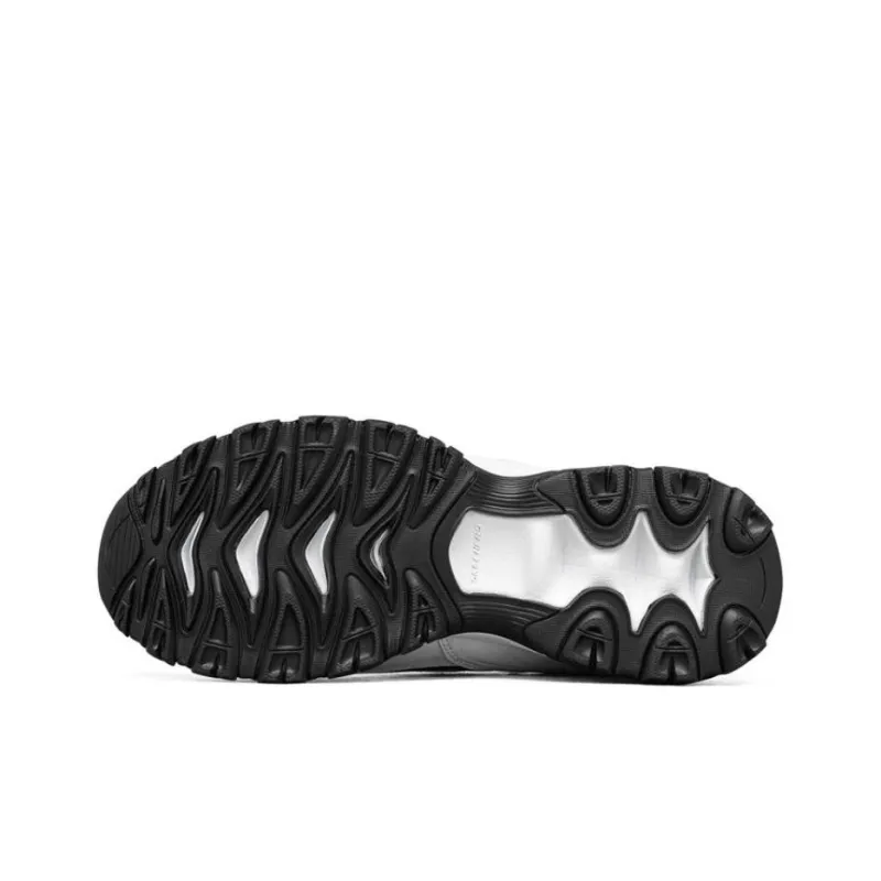 Skechers After Burn M.fit Cushioning Anti Slip And Wear Resistant Low Top Chunky Sneakers White-4