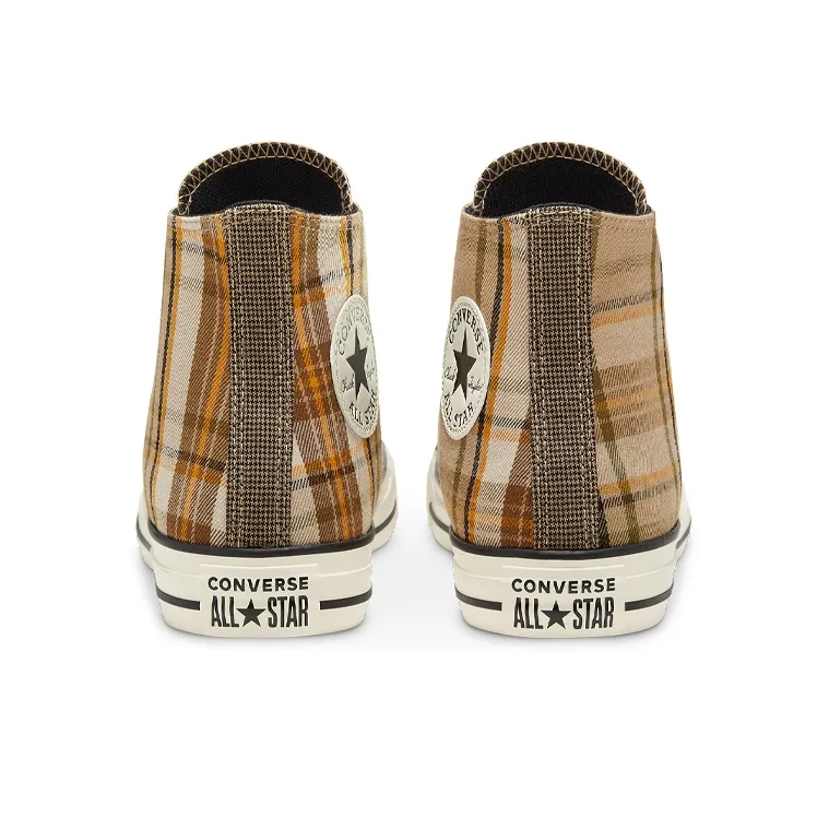 Converse Chuck Taylor All Star Khaki Plaid Sneakers Women's-4