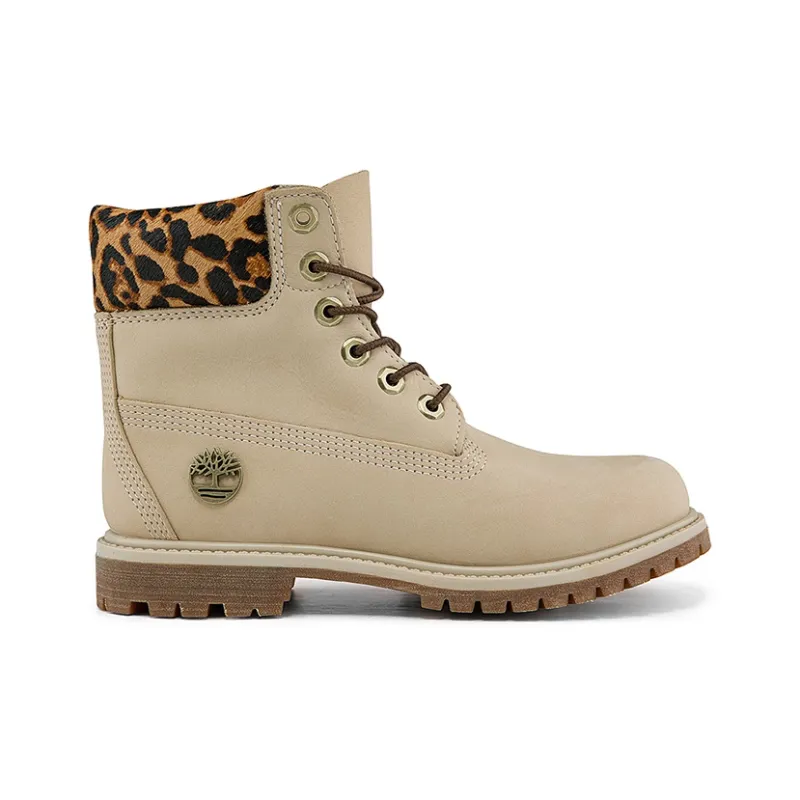 Timberland 6 Inch Safari Cheetah Waterproof Boot 'Ivory Nubuck' Women's-1