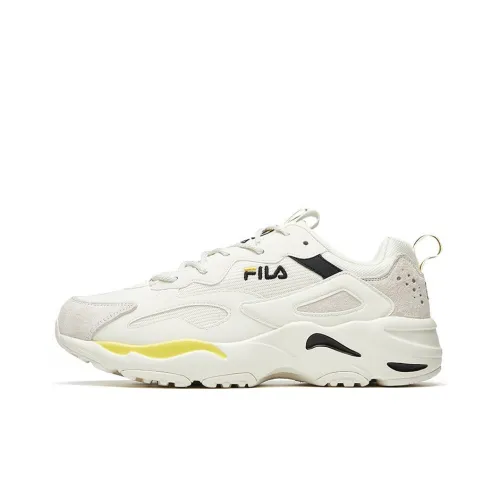 FILA Tracer Chunky Sneakers Men Low-Top White/Gray/Yellow