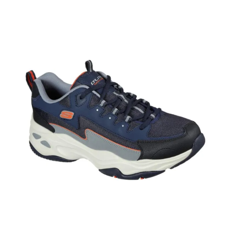 Skechers D'LITES 4.0 Cushioning Anti-Slip And Wear-Resistant Low-Top Chunky Sneakers Men's Blue-2