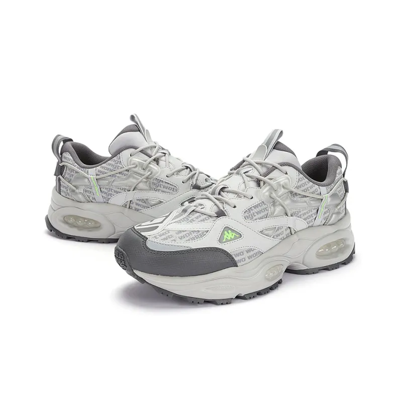Kappa Low Top Chunky Sneakers Unisex Gray Silver-3