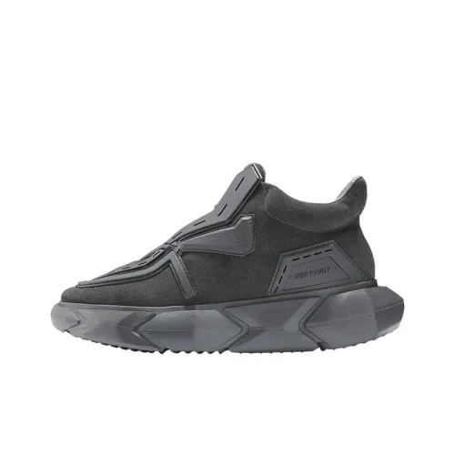 NORVINCY Chunky Sneakers Unisex Low-Top Iron Gray