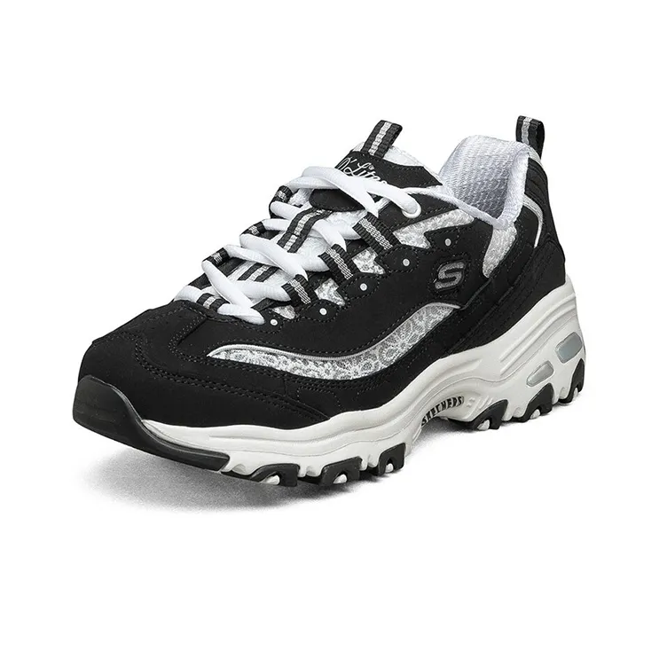 Skechers D Lites 1.0 Fashion Running Shoes Black/White Women's-2