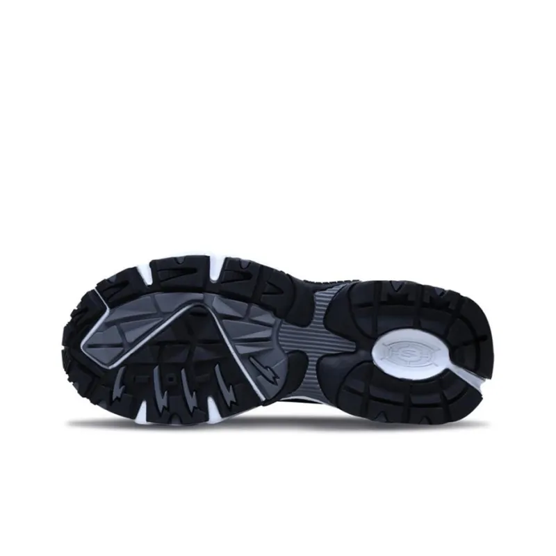 Skechers Stamina Running Shoes Black/White/Gray-4
