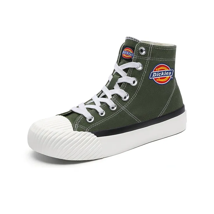 Dickies Canvas Shoes Unisex High Top Army Green-1