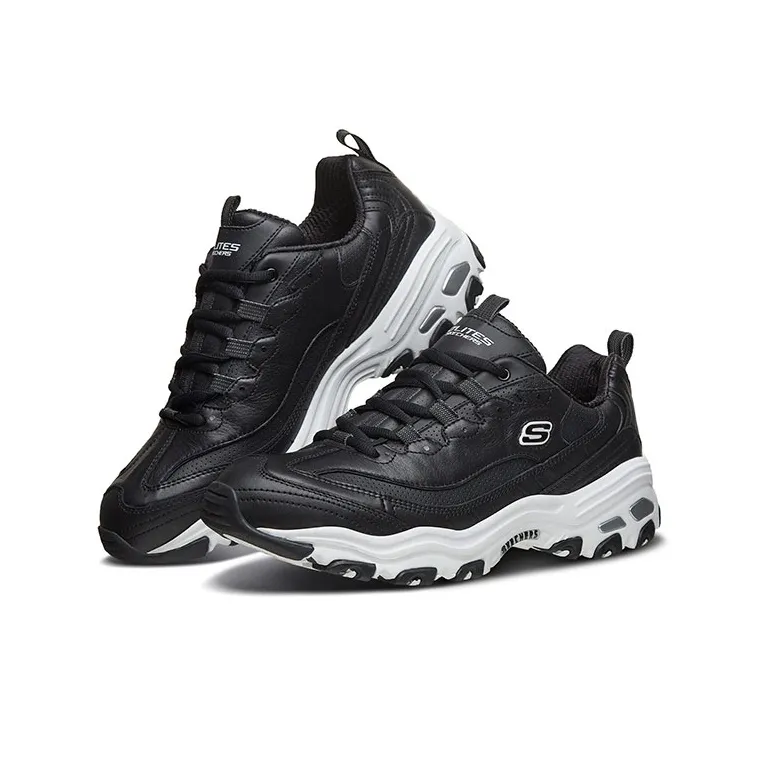 Skechers D Lites 1.0 Low Top Daddy Shoes Black-2