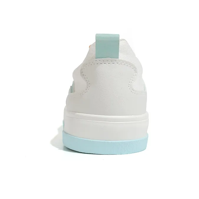 WARRIOR Canvas Shoes Women's Low Top White, Green-2