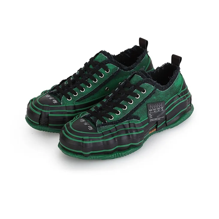 VESSEL G.O.P. Lows O.G. 'Matrix Green' Low Top Canvas Shoes Unisex Green Gene Mutation Green Demon-1