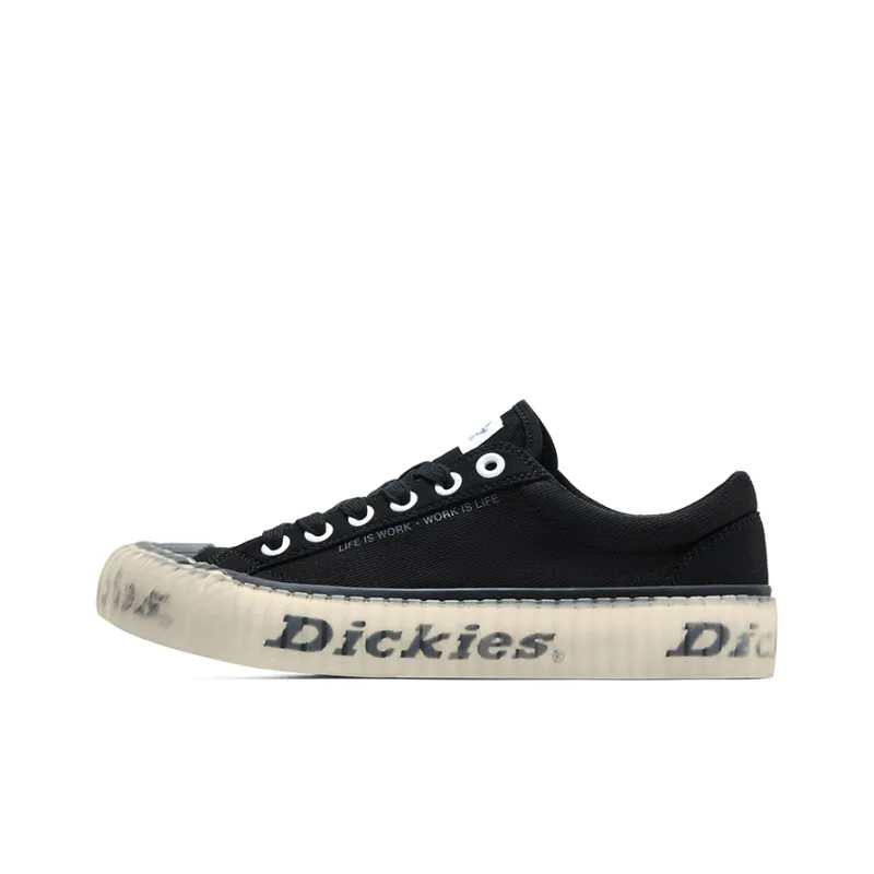 Dickies Canvas Shoes Unisex Low-Top Black-0