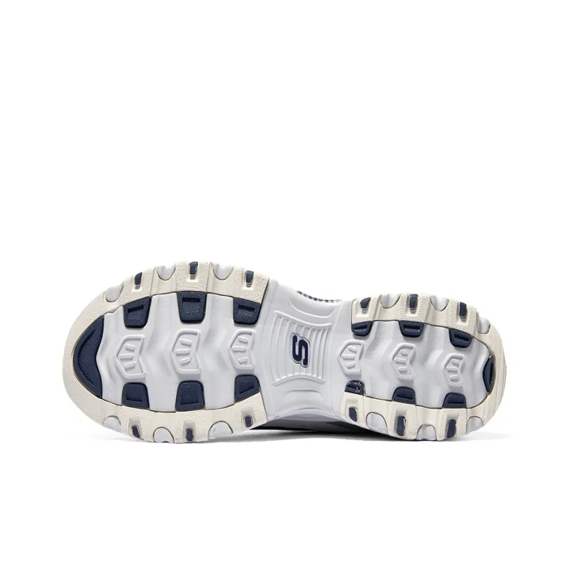 Skechers DLites 1.0 Chunky Shoes 'Beige Navy'-5