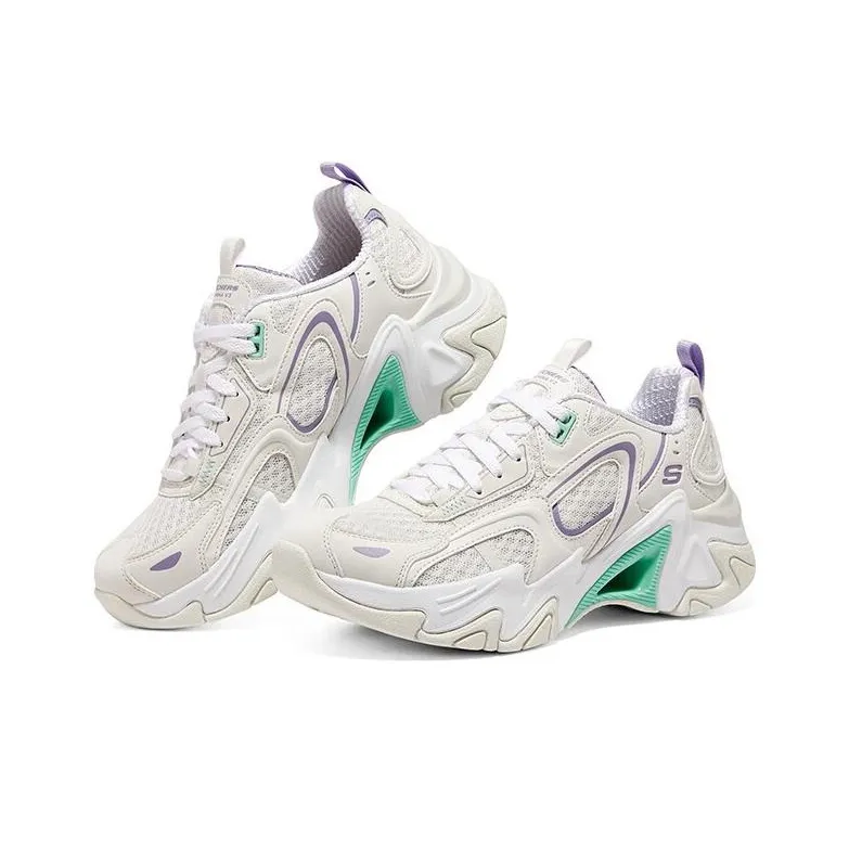 Skechers Stamina V3 'White Purple Green' Women's-2