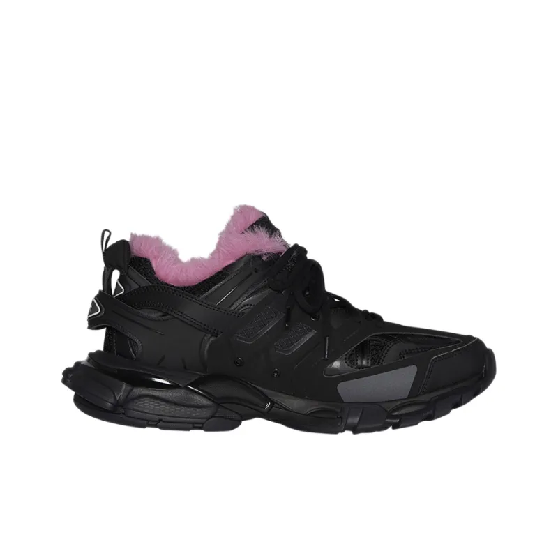Balenciaga Track Fake Fur Black Pink Women's-1
