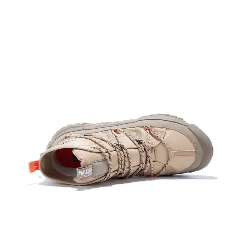 Palladium Off grid Canvas Shoes Unisex High Top Soft Warm Sand-2