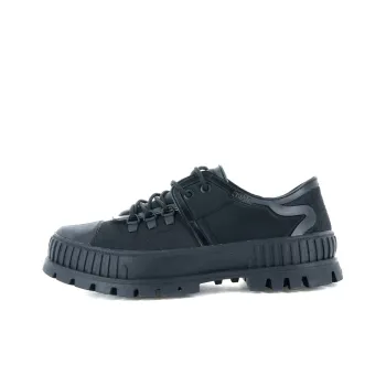 Palladium Pallashock Hkr Rains Anti Slip And Wear Resistant Breathable Low Top Canvas Shoes Unisex Black