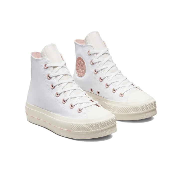 Converse Women's Chuck Taylor All Star Lift High 'White Pink Clay' Women's-2