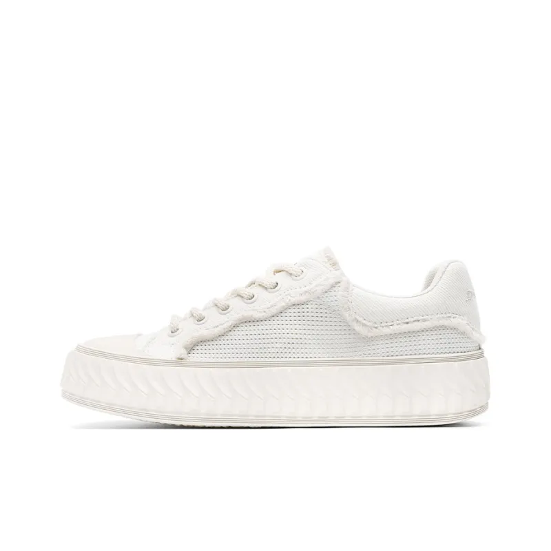 Dickies Durable Breathable Canvas Shoes Women's Beige-0