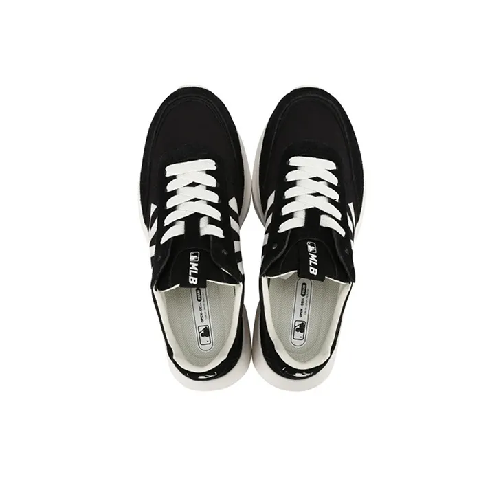 MLB Chunky Jogger New York Yankees Anti Slip Wear Resistant Low Top Chunky Sneakers Unisex Black White-2
