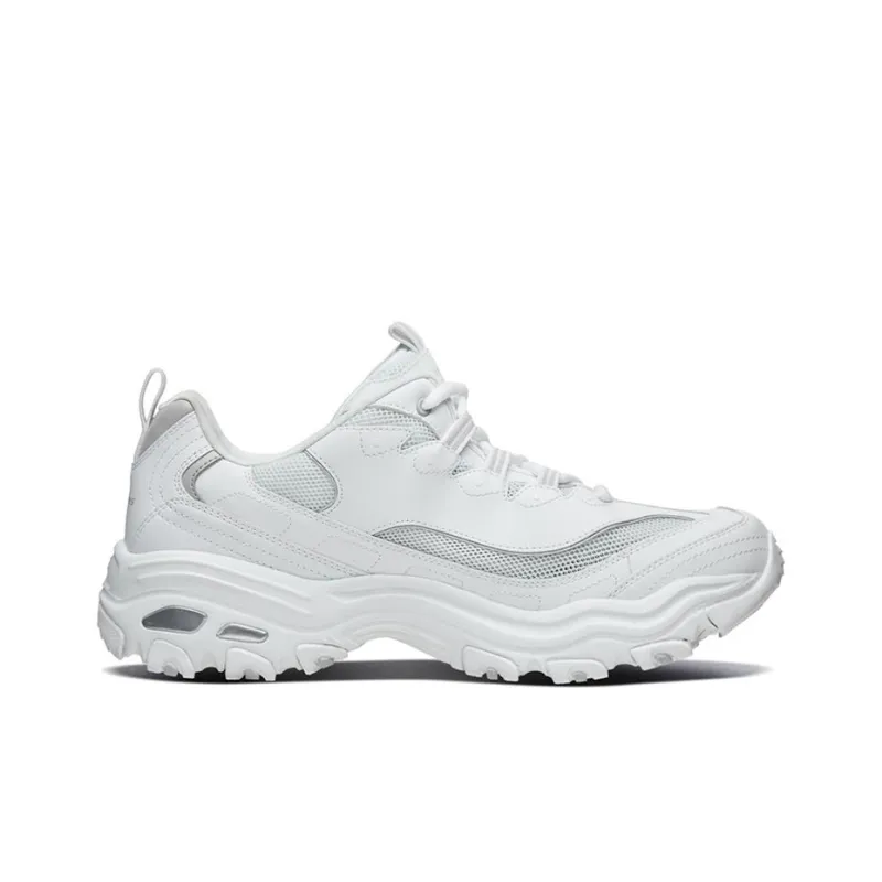 Skechers D'Lites 1.0 Low Running Shoes Grey/White-1