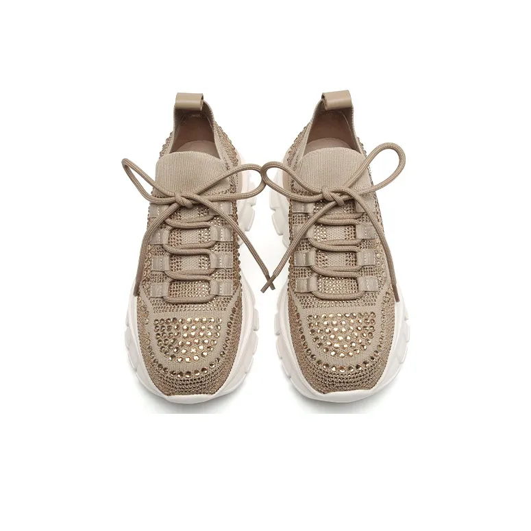 PACO GIL Low-Top Chunky Sneakers 6cm Women's Khaki-2