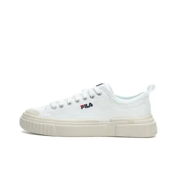 FILA LOOP Anti Slip And Wear Resistant Lightweight Cushioning Low Top Canvas Shoes Men's Sail White