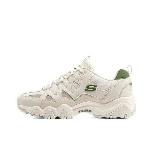 Skechers D'LITES 2.0 Chunky Sneakers Men Low Top Natural/Olive
