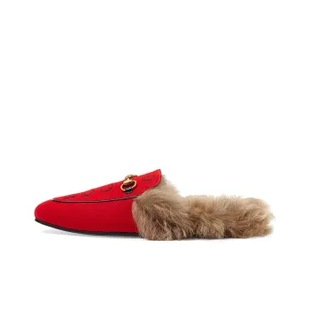 GUCCI 2015 Re-Edition Princetown Women's Casual Shoes Women's Red