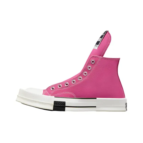 Converse TURBODRK Laceless Chuck Taylor All Star 70 Hi Rick Owens DRKSHDW Cactus Flower Pink