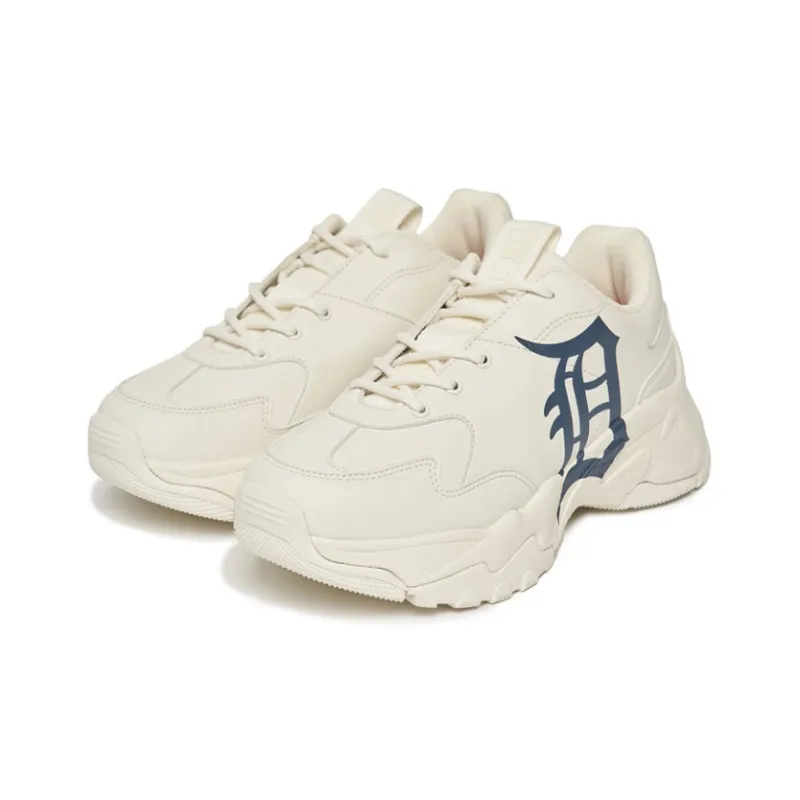 MLB Big Ball Chunky A Anti Slip Wear Resistant Low Top Chunky Sneakers Unisex Ecru-2