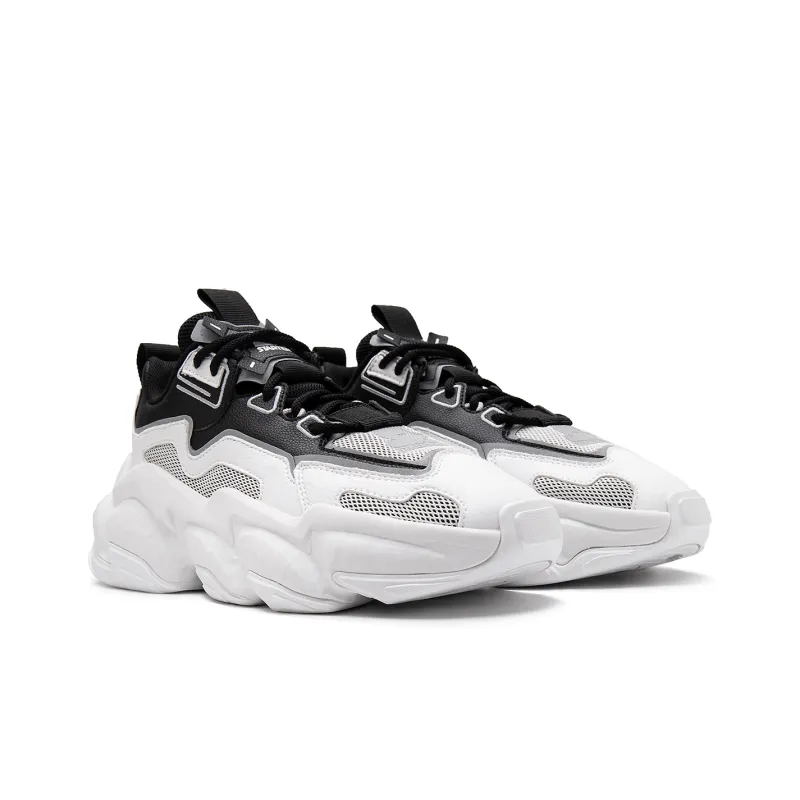 STARTER Rock Formation Series Chunky Sneakers Women's Low Top Black/White/Gray-2