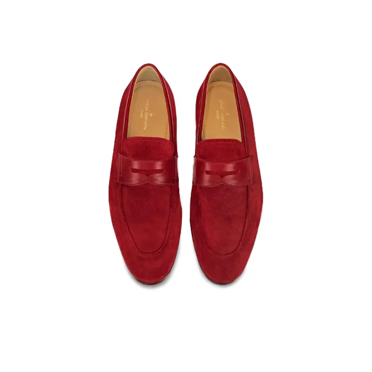LOUIS VUITTON Saint-Georges Casual Shoes Men's Red-3