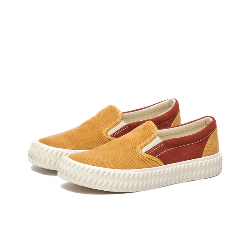 Excelsior Canvas Shoes Unisex Low Top Sunset Yellow-1