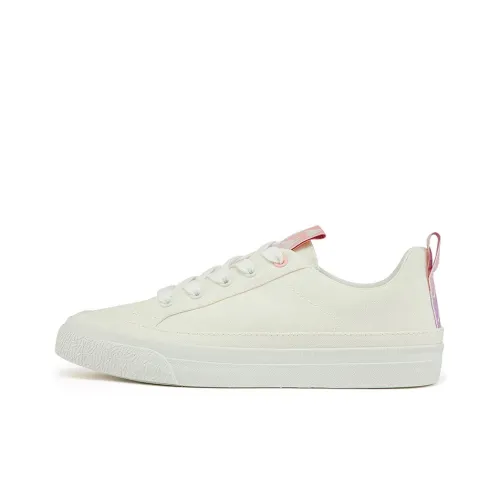 Kappa Canvas Shoes Women's Low-Top Korean White