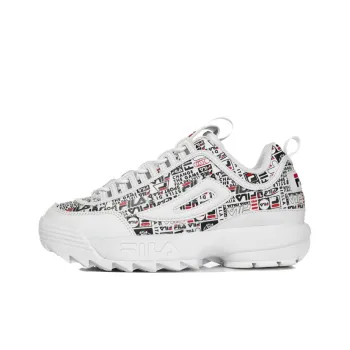 FILA Disruptor 2 Chunky Sneakers Unisex Low-Top Black/Red/White