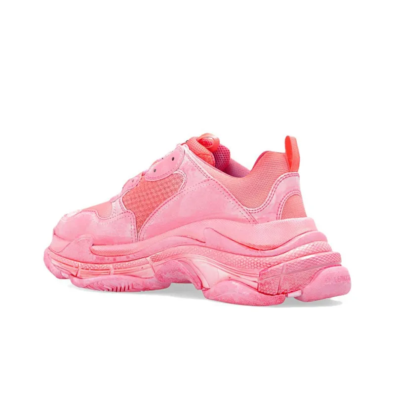 Balenciaga Triple S Faded Dark Pink Women's-2