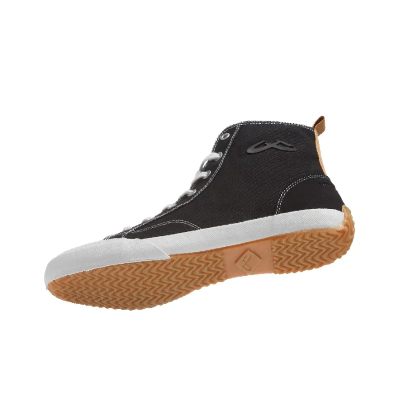 URBANHOOD 5050 Collection Anti Slip Wear Resistant High Top Canvas Shoes Unisex Black-1