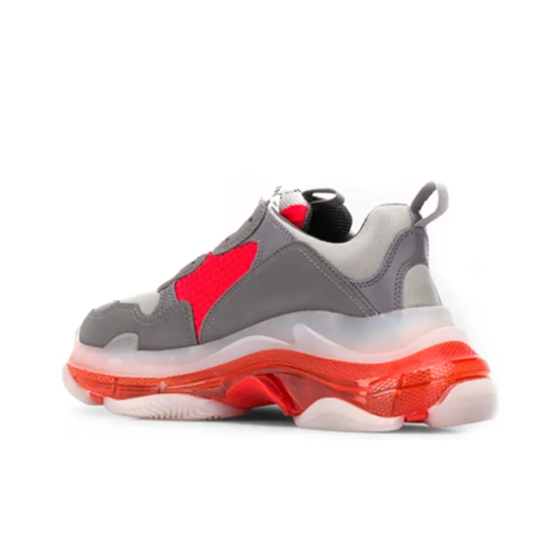 Balenciaga Triple S Sneaker 'Clear Sole Grey Red'-2