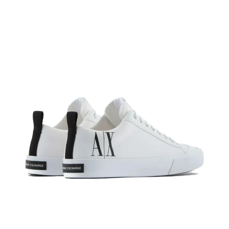 ARMANI EXCHANGE Icon Low Top Skateboard Shoes Men's White-3