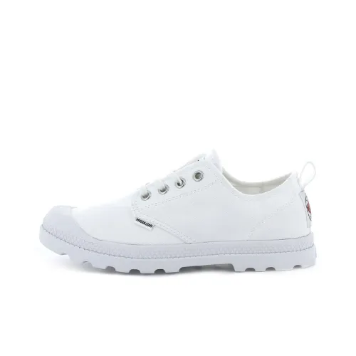 Palladium LP LOW CVS Collection Anti-Slip And Wear-Resistant Breathable Low-Top Canvas Shoes Women's White