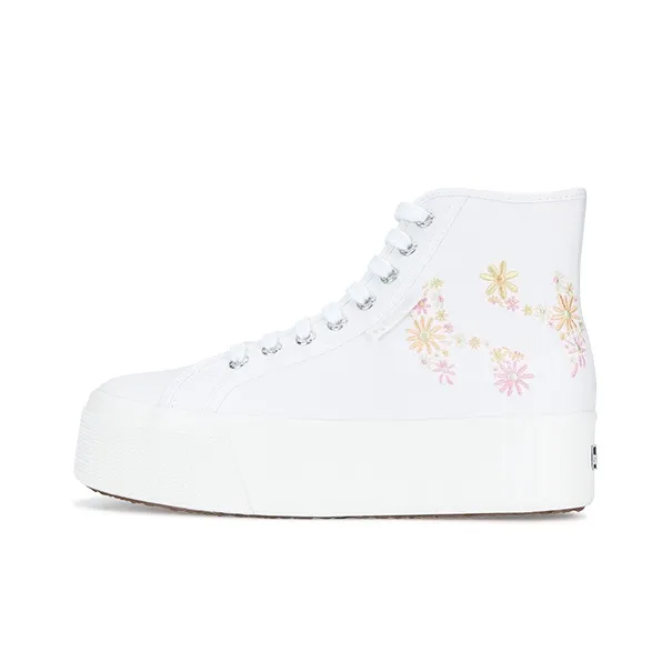 SUPERGA High-Top Canvas Shoes Women's White-0